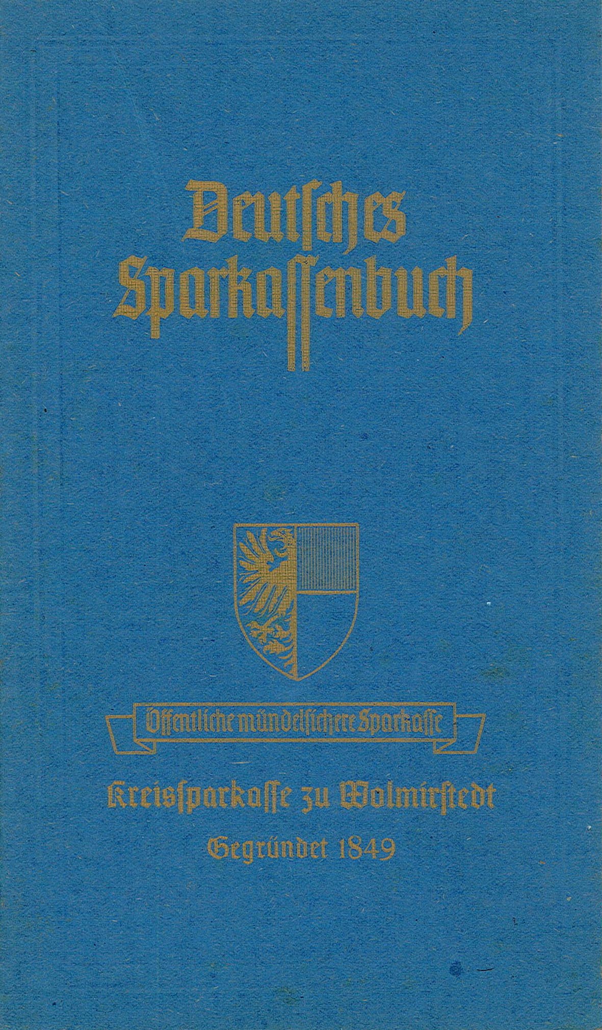 Sparbuch-Nr. 19593 von Alma Prilloff (Museum Wolmirstedt RR-F)