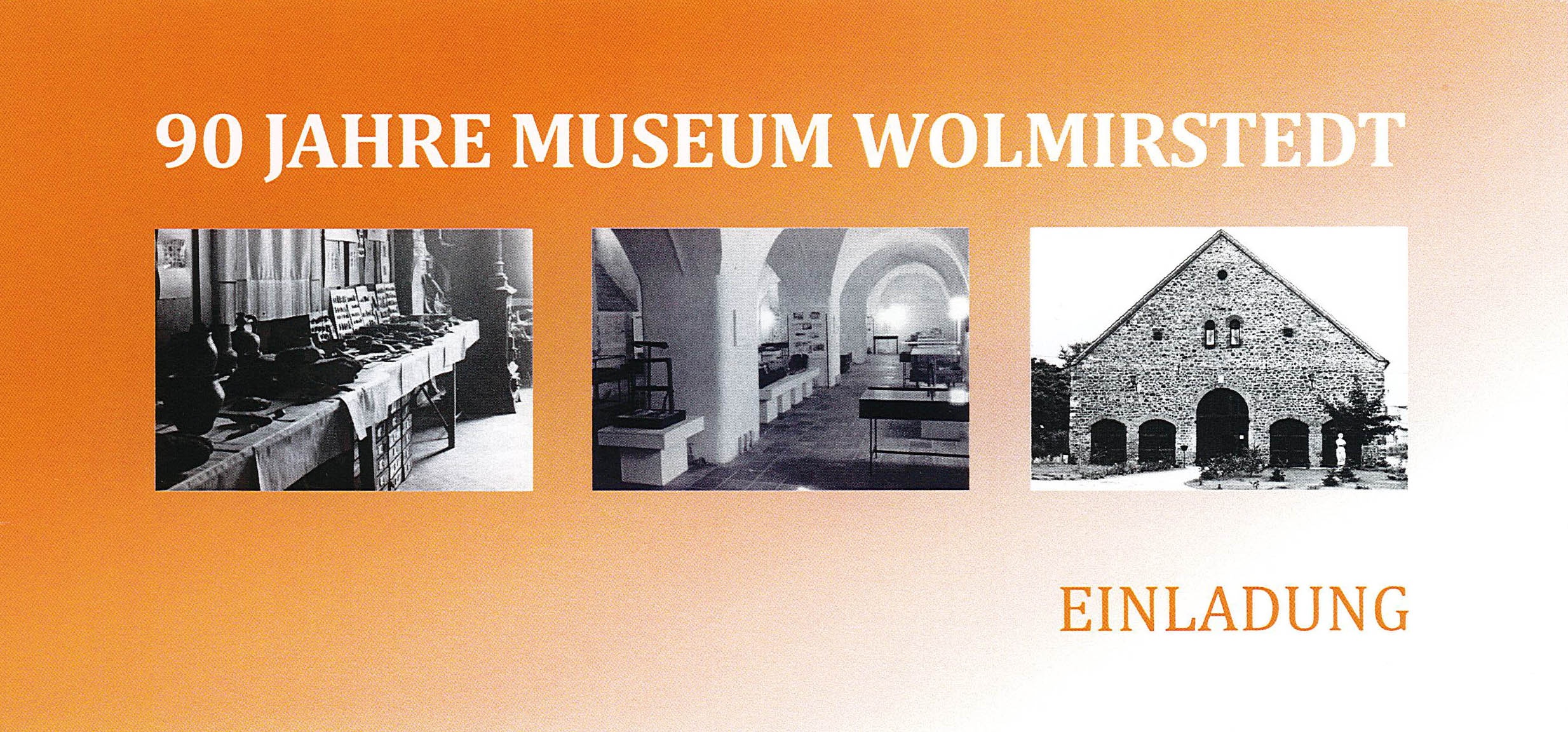 Einladung zum offiziellen Festakt "90 Jahre Museum Wolmirstedt" (Museum Wolmirstedt RR-F)