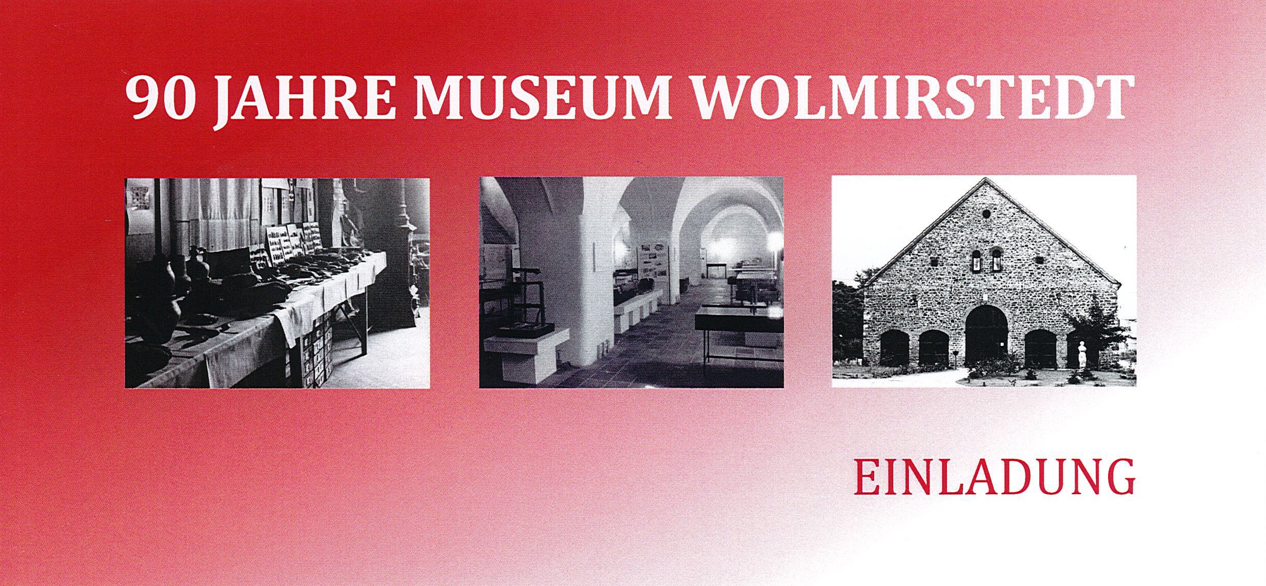 Einladung "90 Jahre Museum Wolmirstedt", 15.11.2017 (Museum Wolmirstedt RR-F)