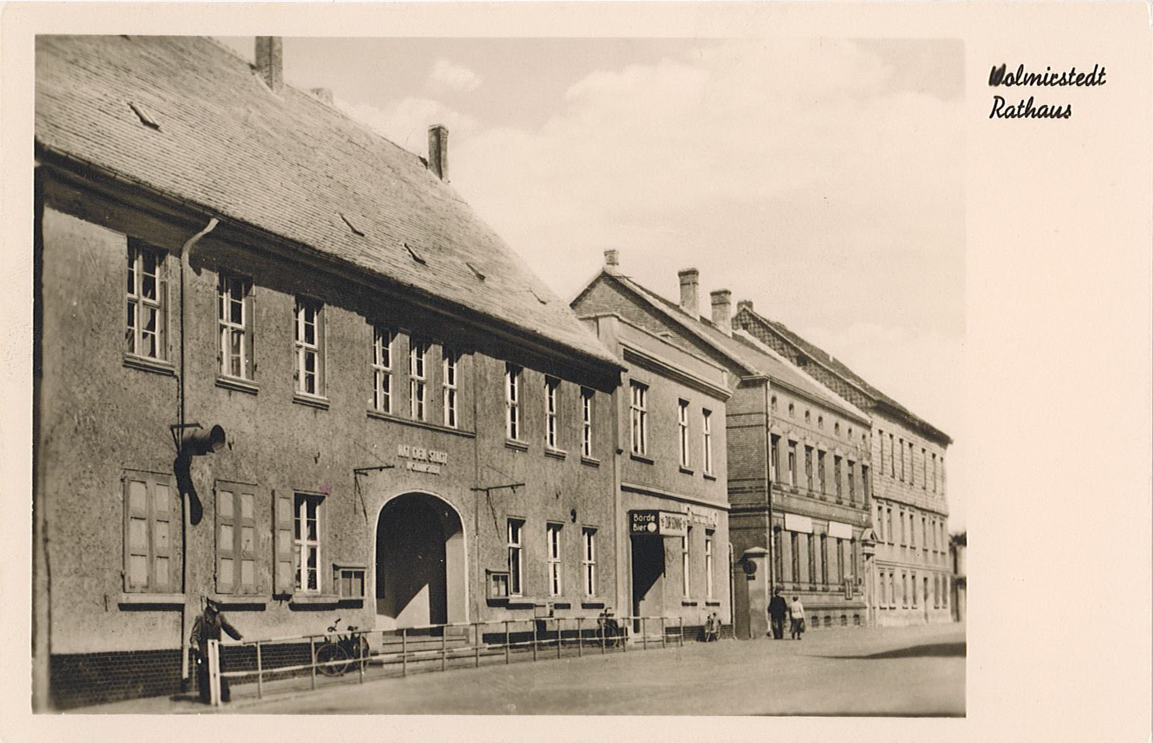 Ansichtskarte Rathaus Wolmirstedt (1959?) (Museum Wolmirstedt RR-F)