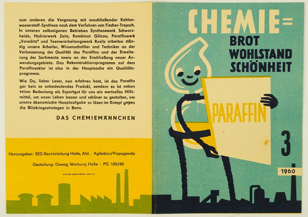 Faltblatt für Chemieerzeugnisse, 1960 (Museum Weißenfels - Schloss Neu-Augustusburg CC BY-NC-SA)