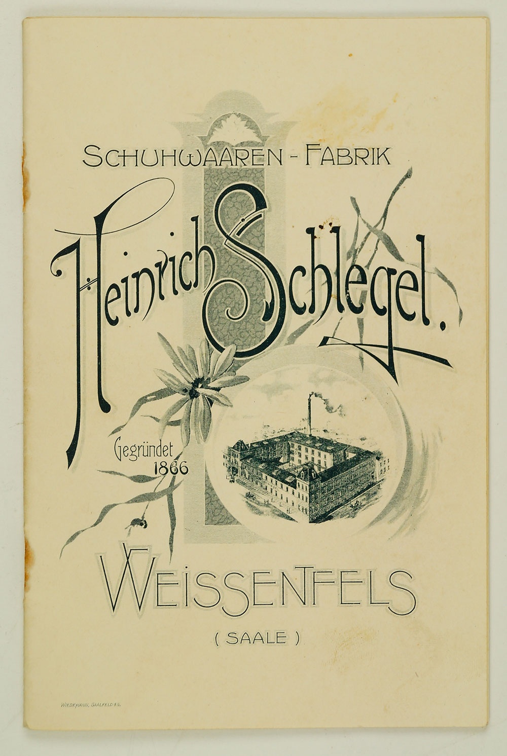 Schuhkatalog der Firma Heinrich Schlegel, um 1910 (Museum Weißenfels - Schloss Neu-Augustusburg CC BY-NC-SA)
