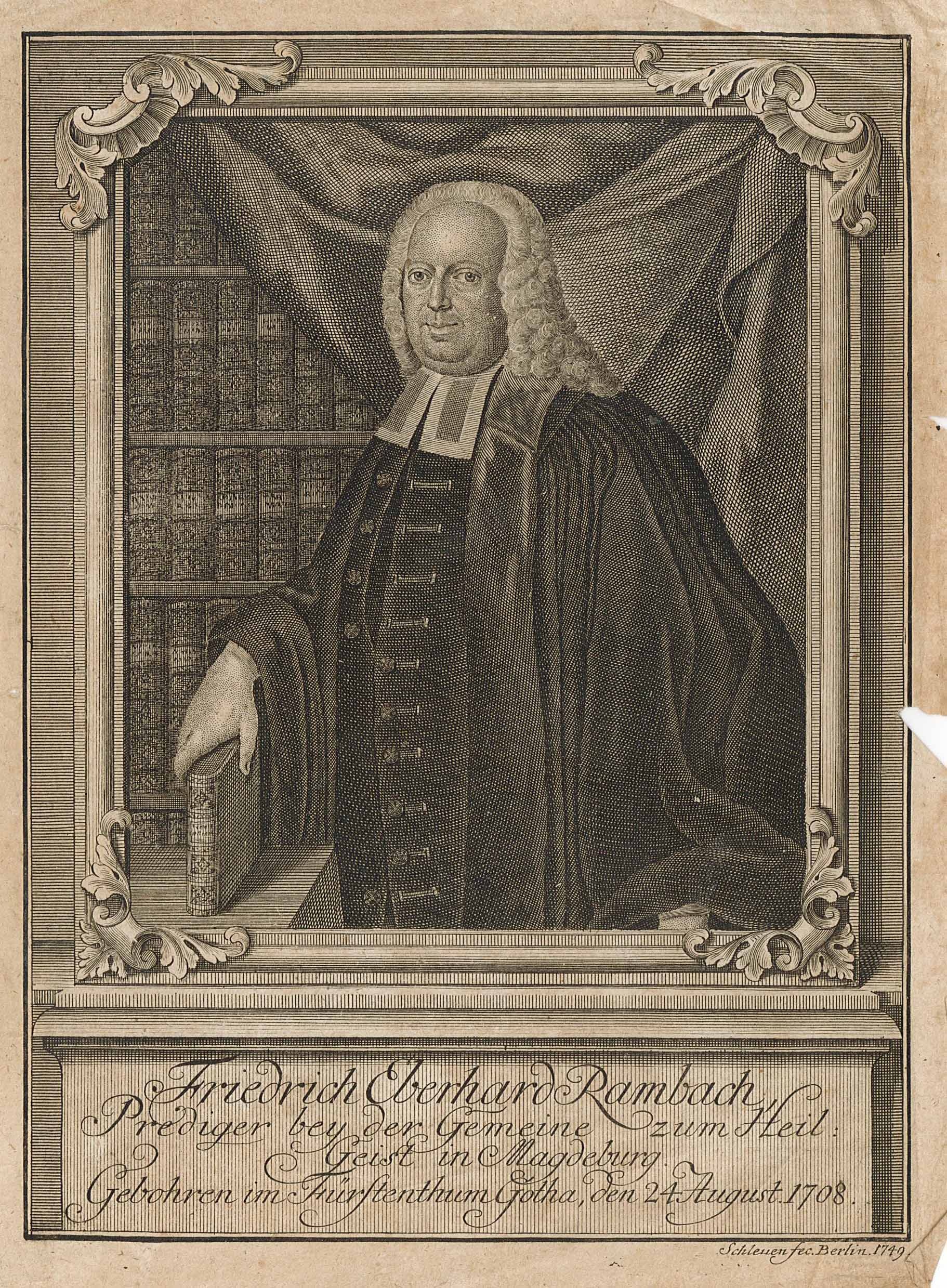 Porträt des Friedrich Eberhard Rambach (Museum Wolmirstedt RR-F)