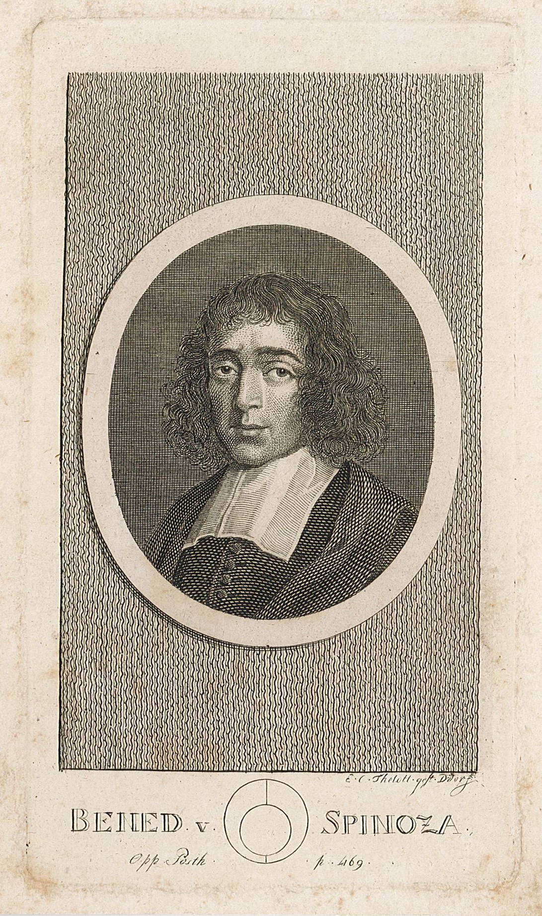 Porträt des Benedictus de Spinoza / Baruch Spinoza (Museum Wolmirstedt RR-F)