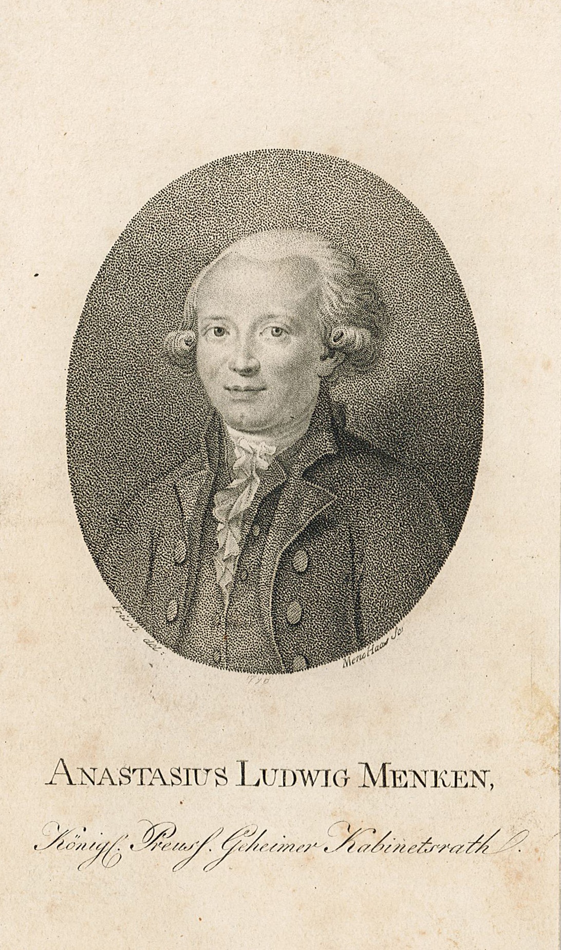 Porträt des Anastasius Ludwig Menken (Museum Wolmirstedt RR-F)
