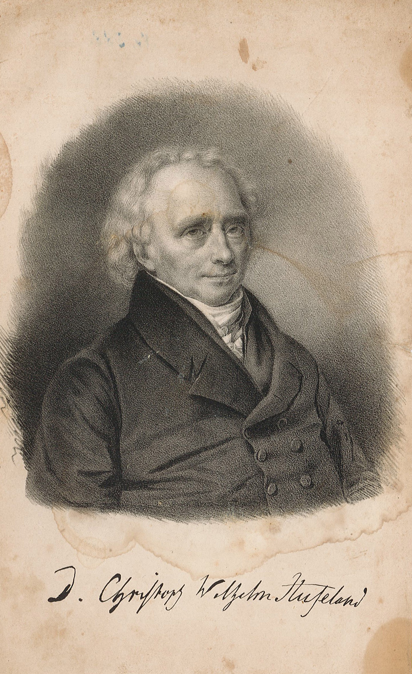Porträt des Christoph Wilhelm Hufeland (Museum Wolmirstedt RR-F)