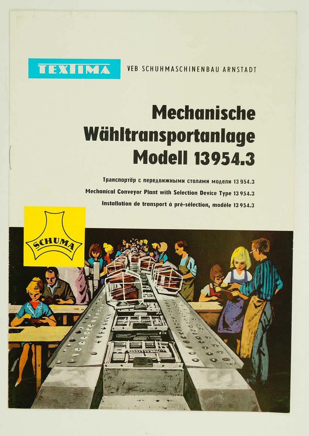 Prospekt für Mechanische Wähltransporanlage Modell 13954.3, 1966 (Museum Weißenfels - Schloss Neu-Augustusburg CC BY-NC-SA)