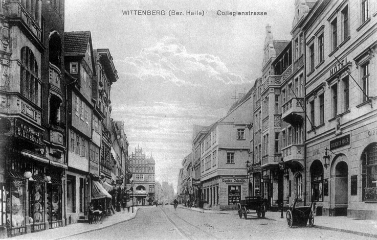 Collegienstraße in Wittenberg (Haus der Geschichte Wittenberg RR-F)