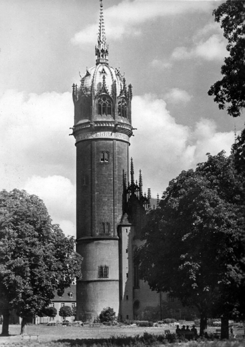 Der Schlossturm von Wittenberg (Haus der Geschichte Wittenberg RR-F)