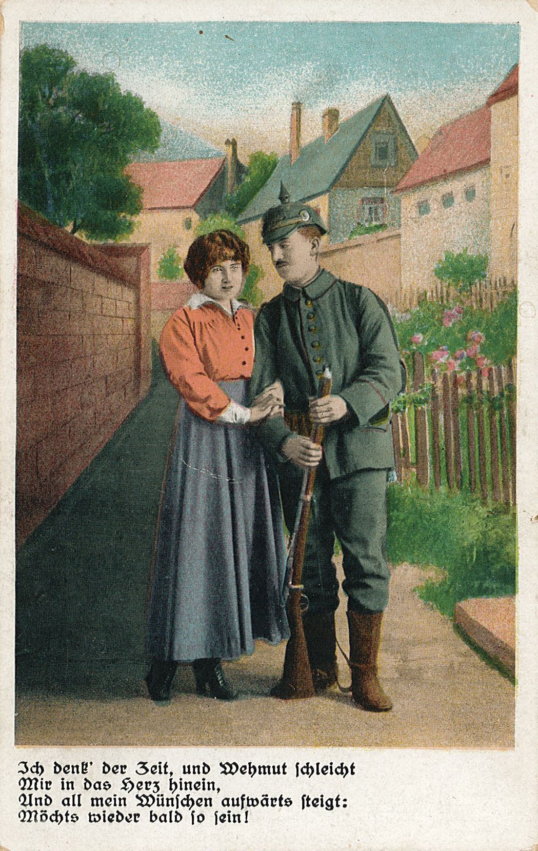 Postkarte an Martha Marx in Guben, 22.07.1918 (Museum Wolmirstedt RR-F)
