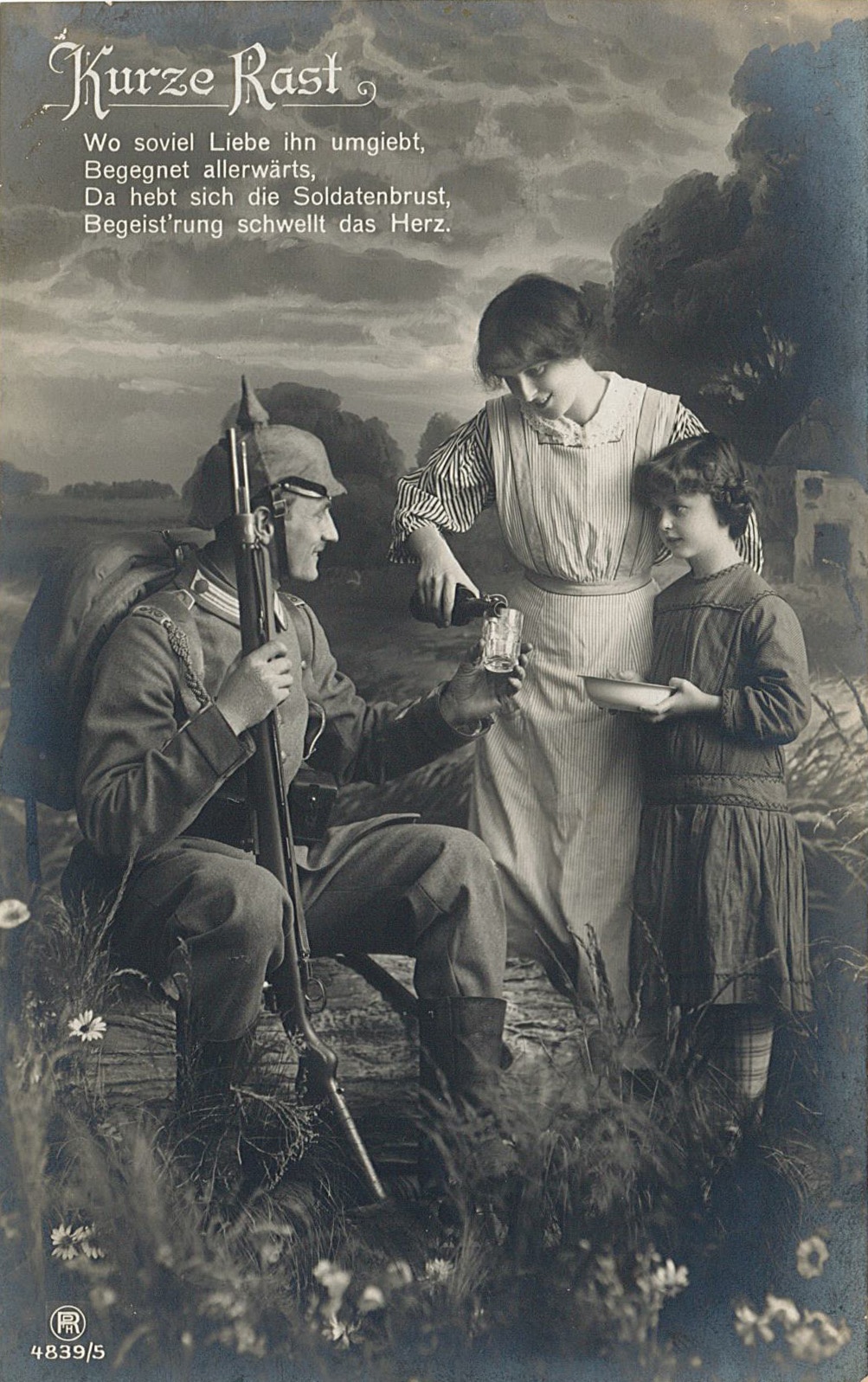 Feldpostkarte an Martha Marx in Guben von Conrad Schmerwitz, 23.08.1915 (Museum Wolmirstedt RR-F)