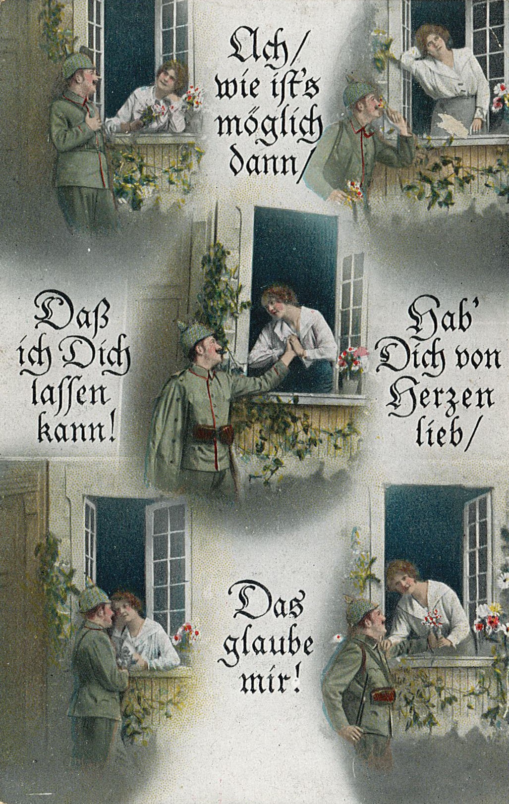 Feldpostkarte an Martha Marx in Guben von Conrad Schmerwitz, 10.10.1915 (Museum Wolmirstedt RR-F)