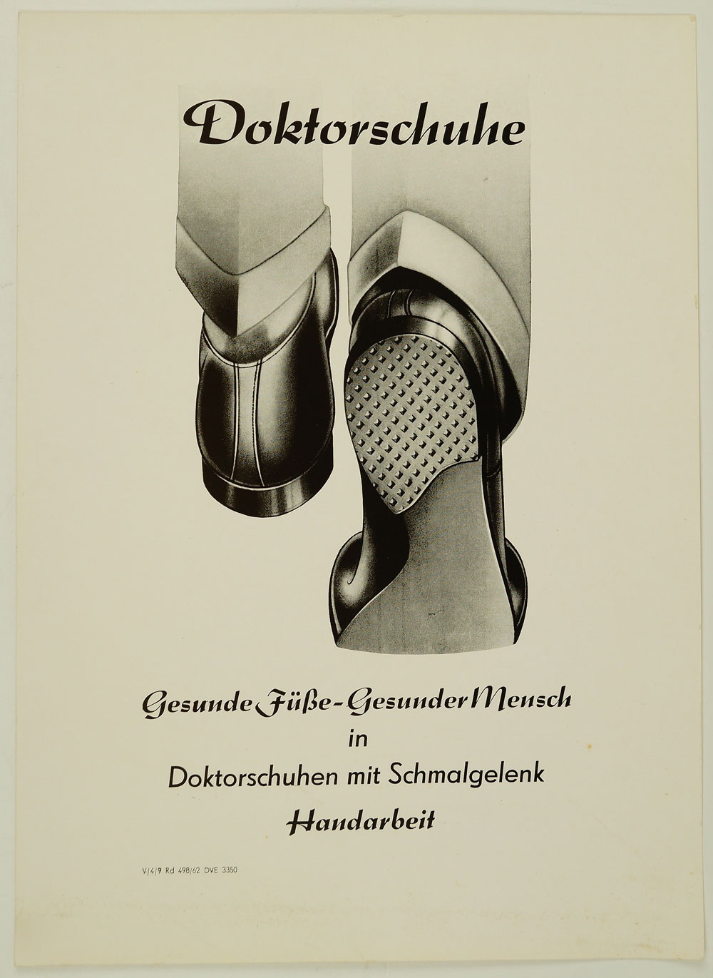 Werbung für Doktorschuhe, um 1960 (Museum Weißenfels - Schloss Neu-Augustusburg CC BY-NC-SA)