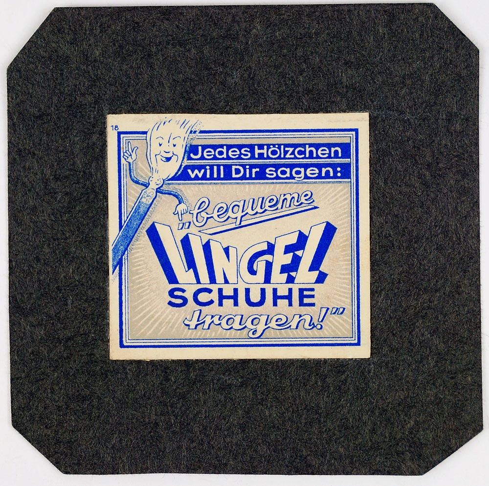Werbezettel für Lingel Schuhe, um 1935 (Museum Weißenfels - Schloss Neu-Augustusburg CC BY-NC-SA)