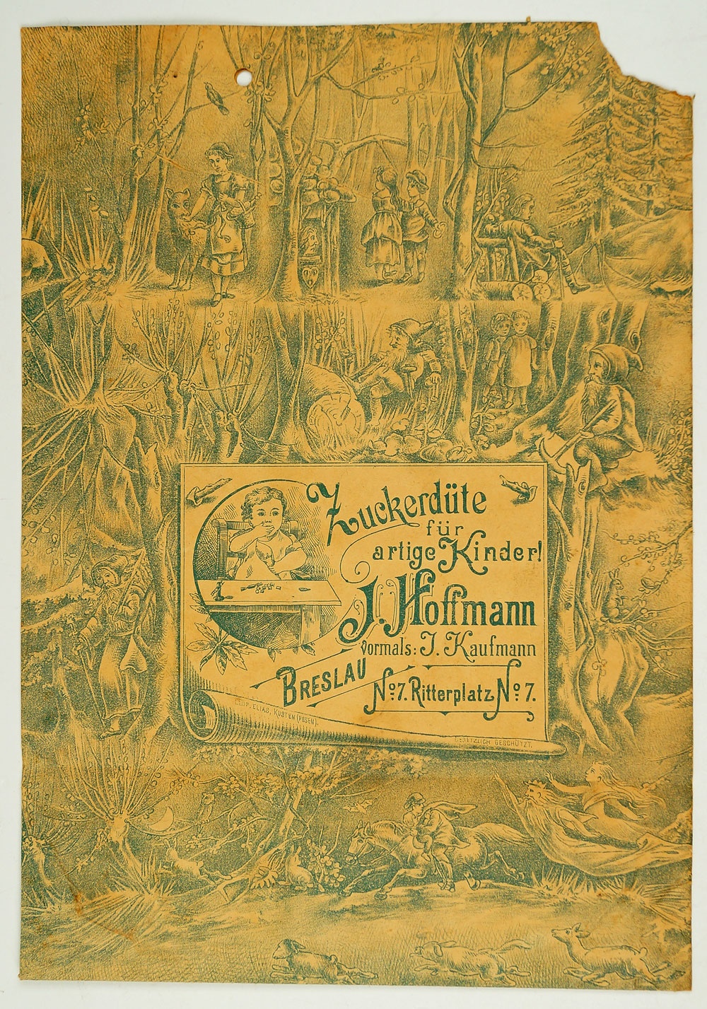Zuckertüte für artige Kinder, um 1900-1910 (Museum Weißenfels - Schloss Neu-Augustusburg CC BY-NC-SA)