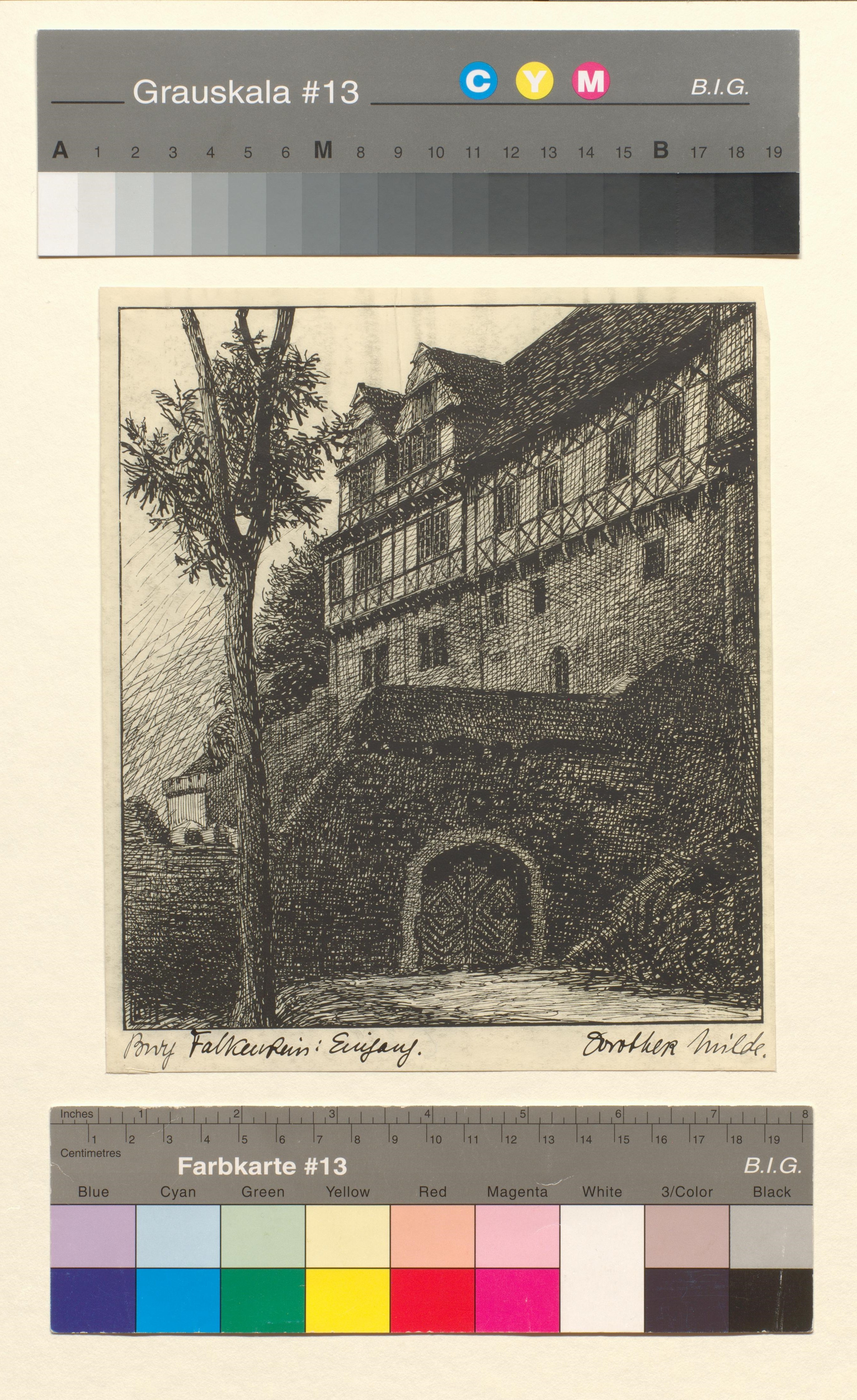 Burg Falkenstein: Eingang (Gleimhaus Halberstadt CC BY-NC-SA)