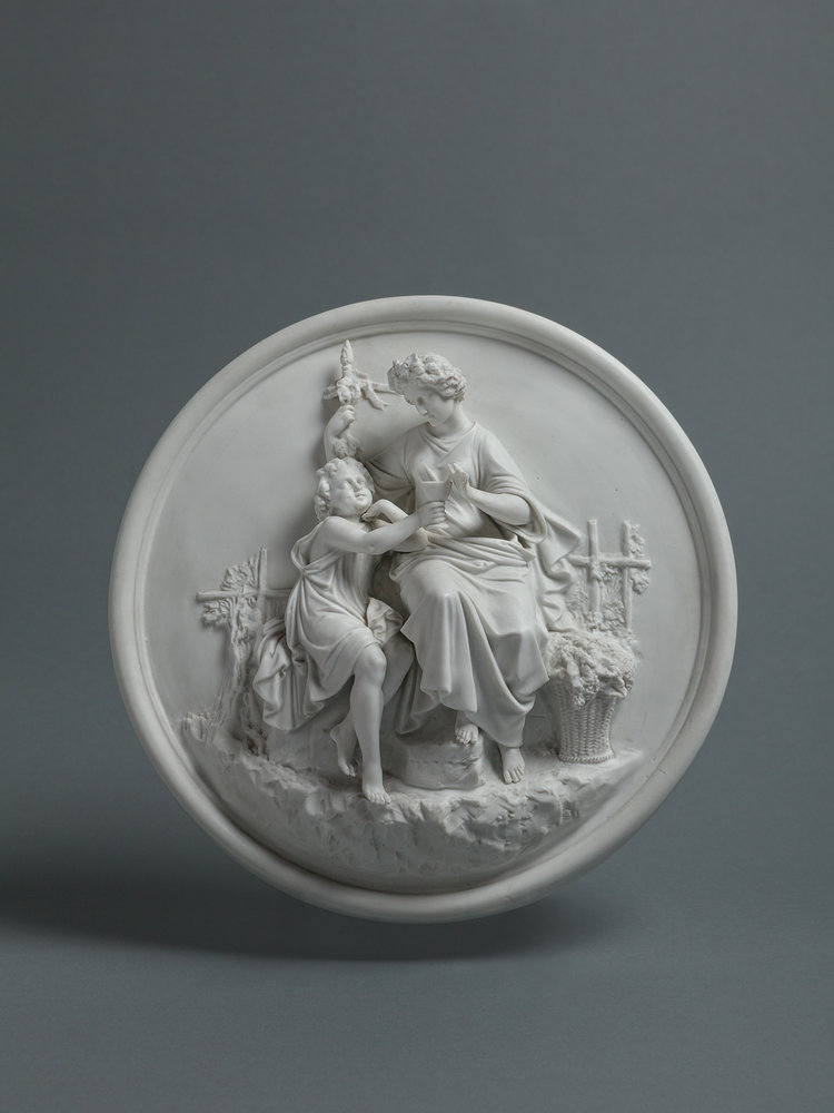 Relieftondo Dionysos mit Nymphe (Kulturstiftung Sachsen-Anhalt CC BY-NC-SA)