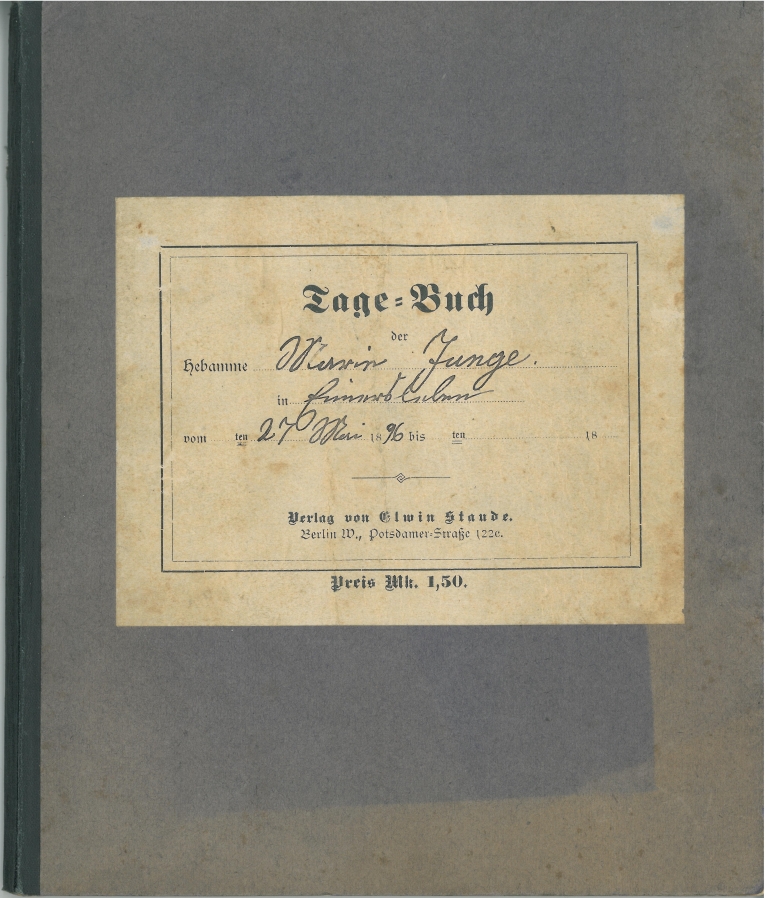 Hebammentagebuch von Marie Junge (Börde-Museum Burg Ummendorf RR-F)