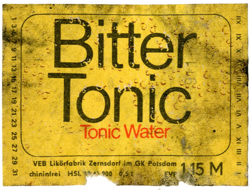 Etikett für : Bitter Tonic (Haus der Geschichte Wittenberg RR-F)
