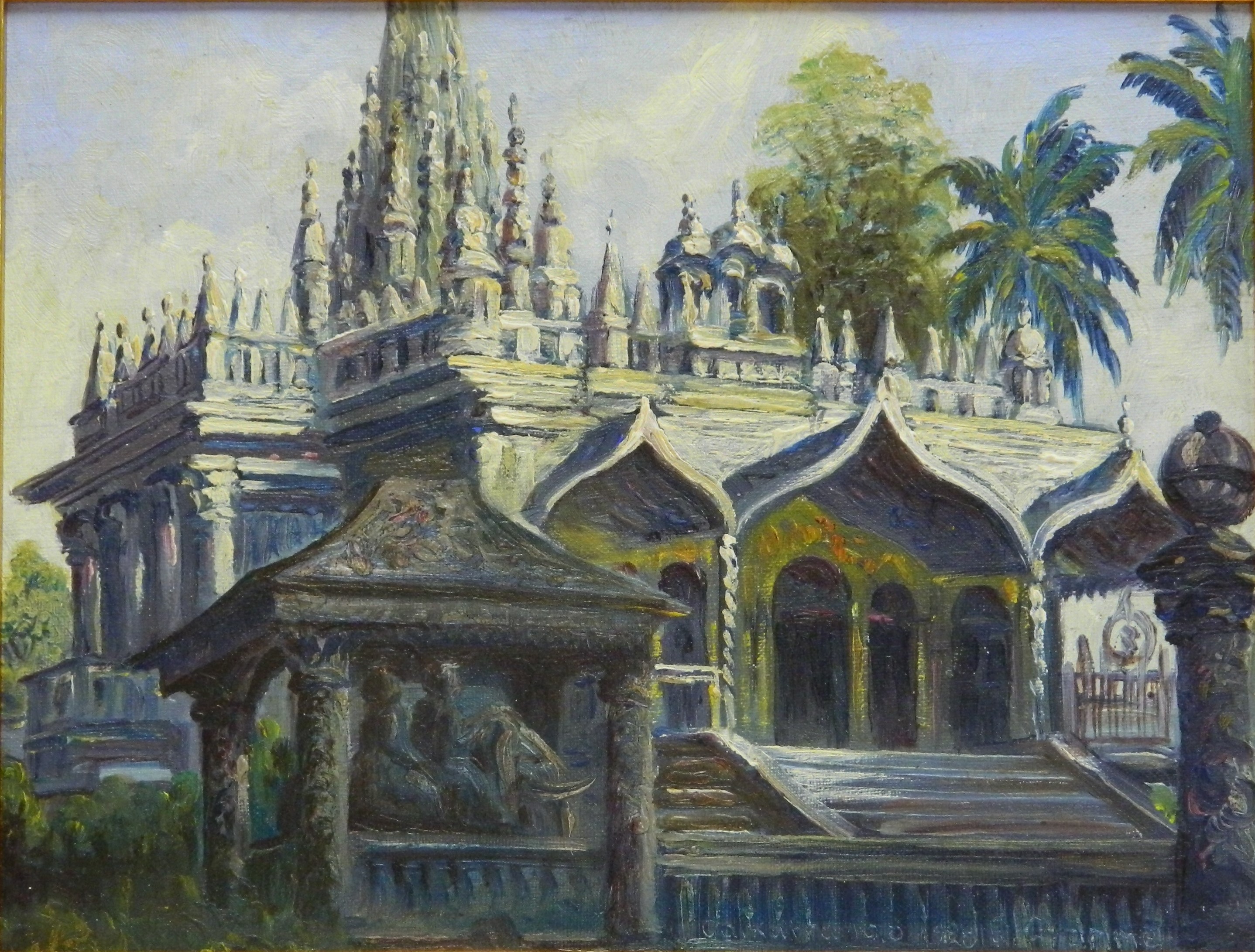 Der Pareshnath Jain Tempel in Kalkutta, 16.8.1928 (Harzmuseum Wernigerode CC BY-NC-SA)