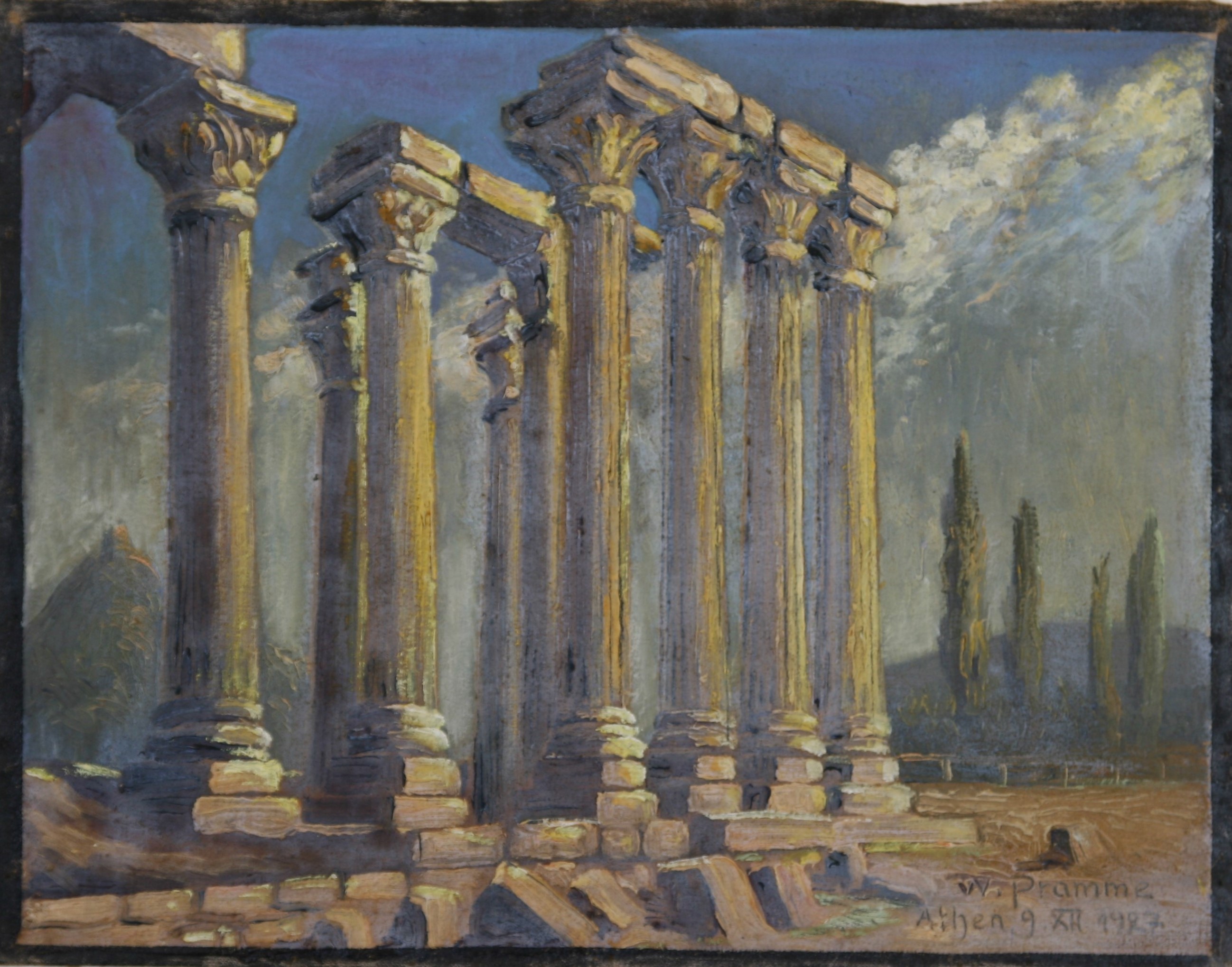 Zeus-Tempel in Athen, 9.12.1927 (Harzmuseum Wernigerode CC BY-NC-SA)