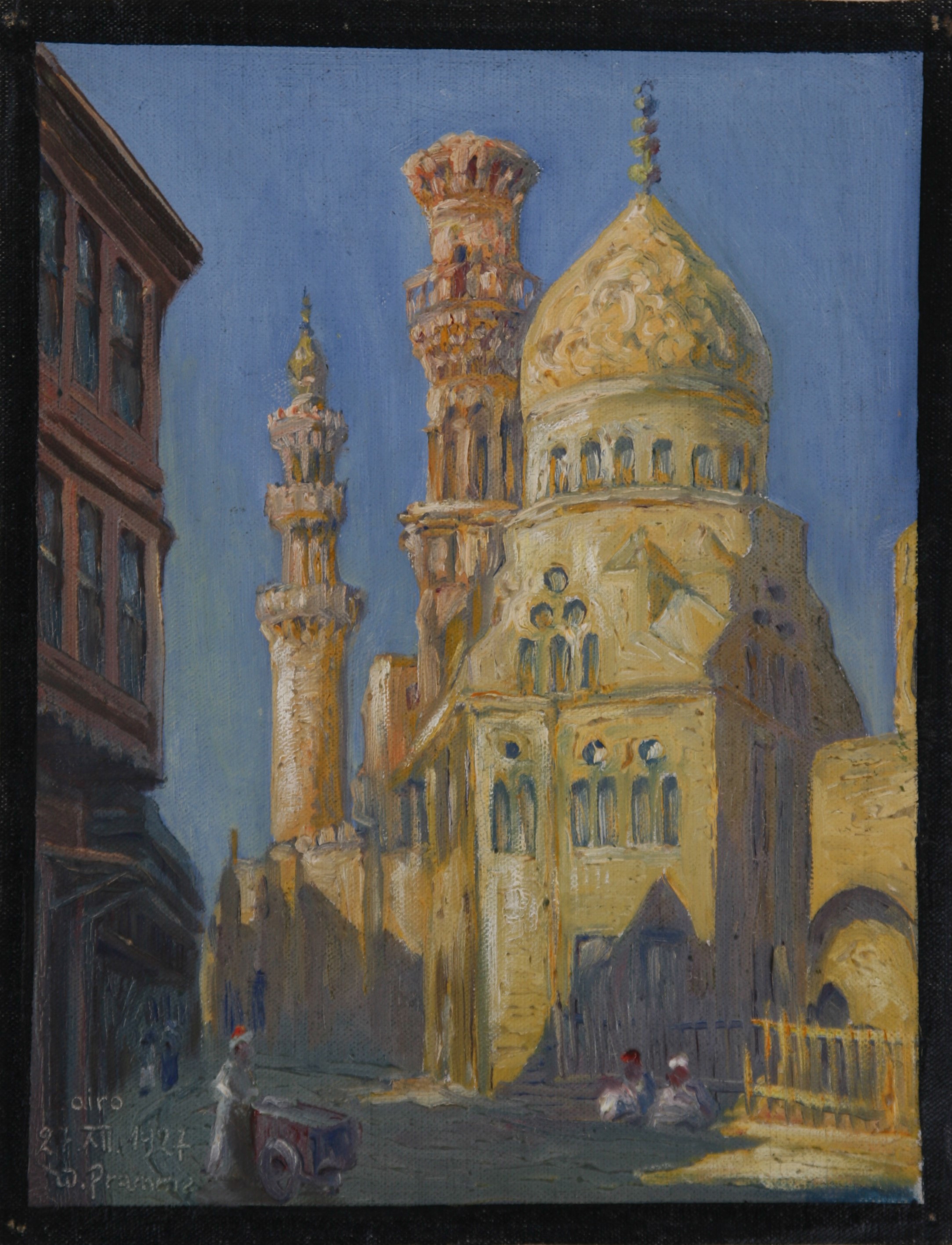 Moschee mit Minarett in Kairo, 27.12.1927 (Harzmuseum Wernigerode CC BY-NC-SA)