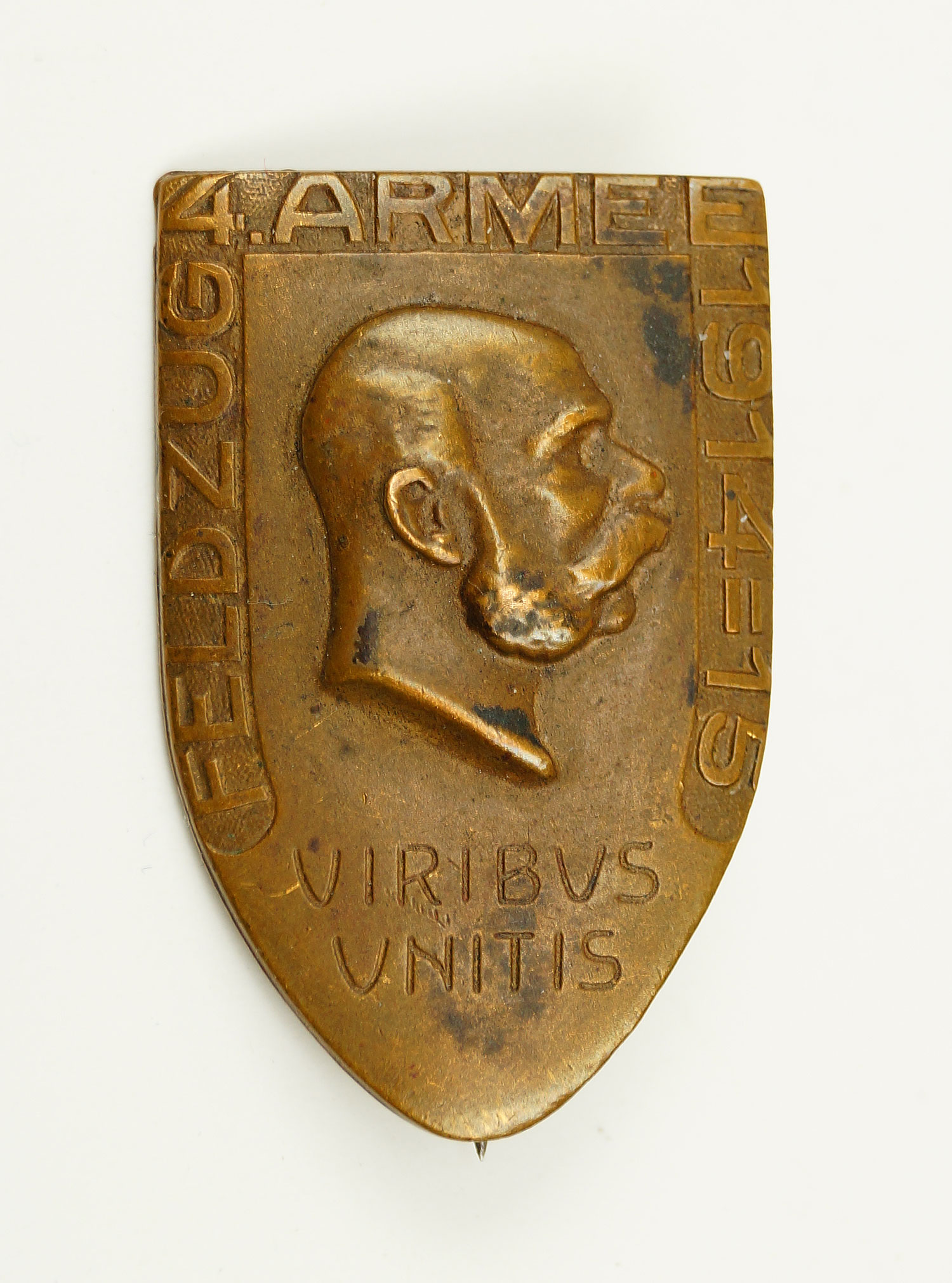Abzeichen 1. Weltkrieg,Feldzüge 4. Armee 1914/15 (Museum Weißenfels CC BY-NC-SA)