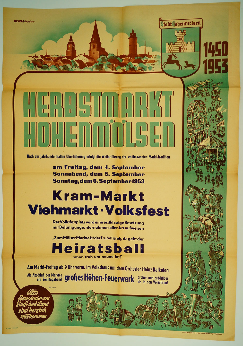 Herbstmark Hohenmölsen, 1954 (Museum Weißenfels CC BY-NC-SA)