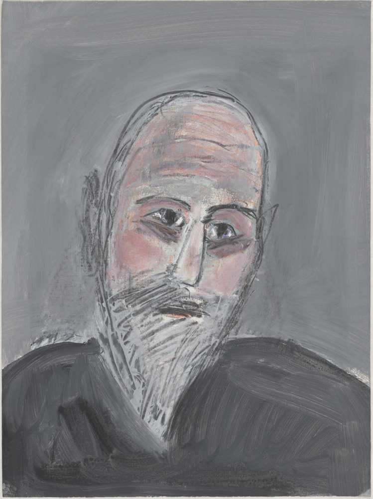 ohne Titel [Porträtstudie - Älterer Mann mit Spitzbart] (Kulturstiftung Sachsen-Anhalt CC BY-NC-SA)