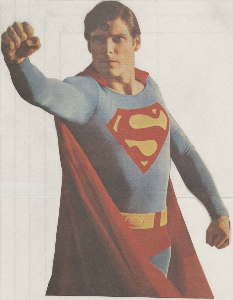ohne Titel [Schnittfigur - Superman] (Kulturstiftung Sachsen-Anhalt CC BY-NC-SA)