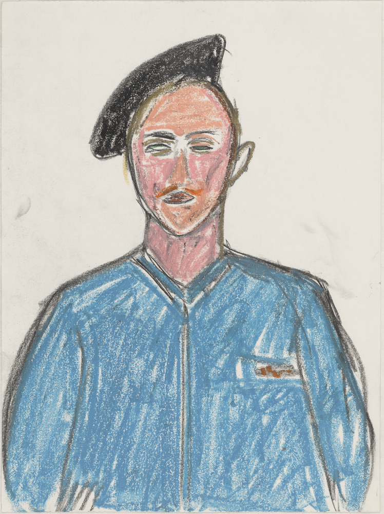 ohne Titel [Porträtstudie - Mann mit Barett] (Kulturstiftung Sachsen-Anhalt CC BY-NC-SA)