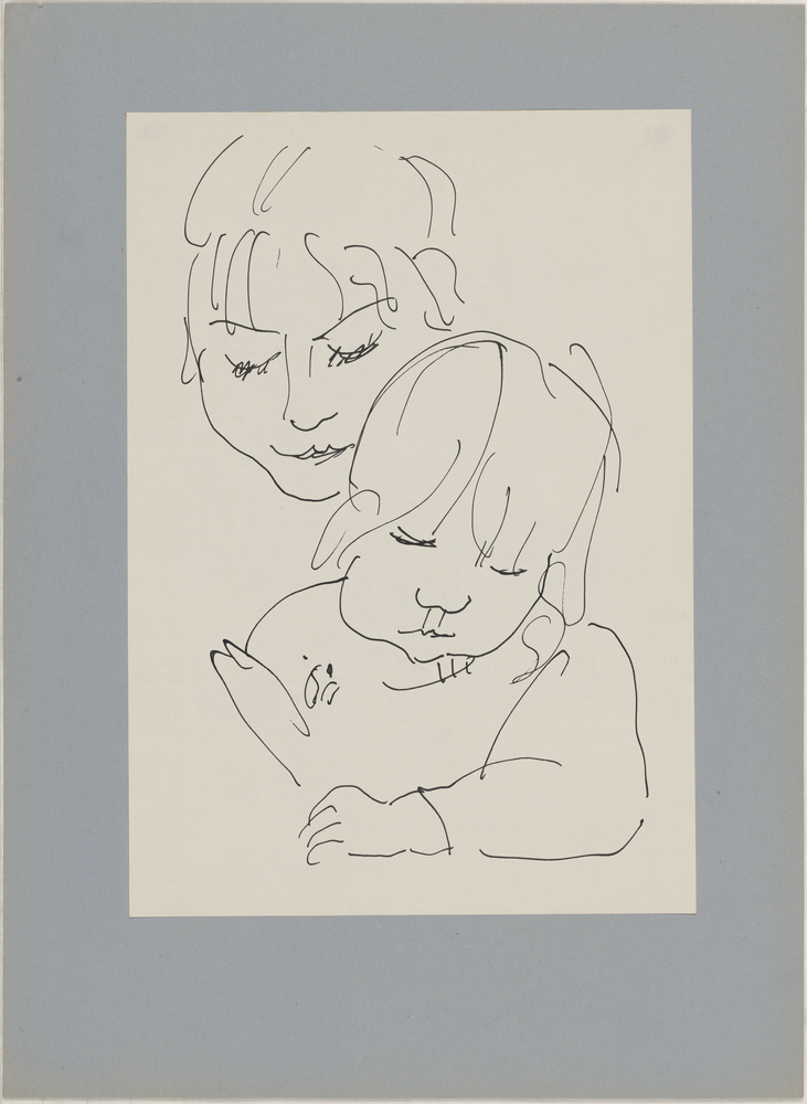 ohne Titel [Porträtstudie Kind mit Mutter] (Kulturstiftung Sachsen-Anhalt CC BY-NC-SA)