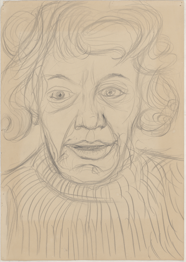 ohne Titel [Porträtstudie - Ältere Frau] (Kulturstiftung Sachsen-Anhalt CC BY-NC-SA)