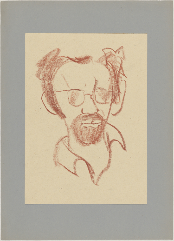 ohne Titel [Porträtstudie - Mann mit Brille] (Kulturstiftung Sachsen-Anhalt CC BY-NC-SA)