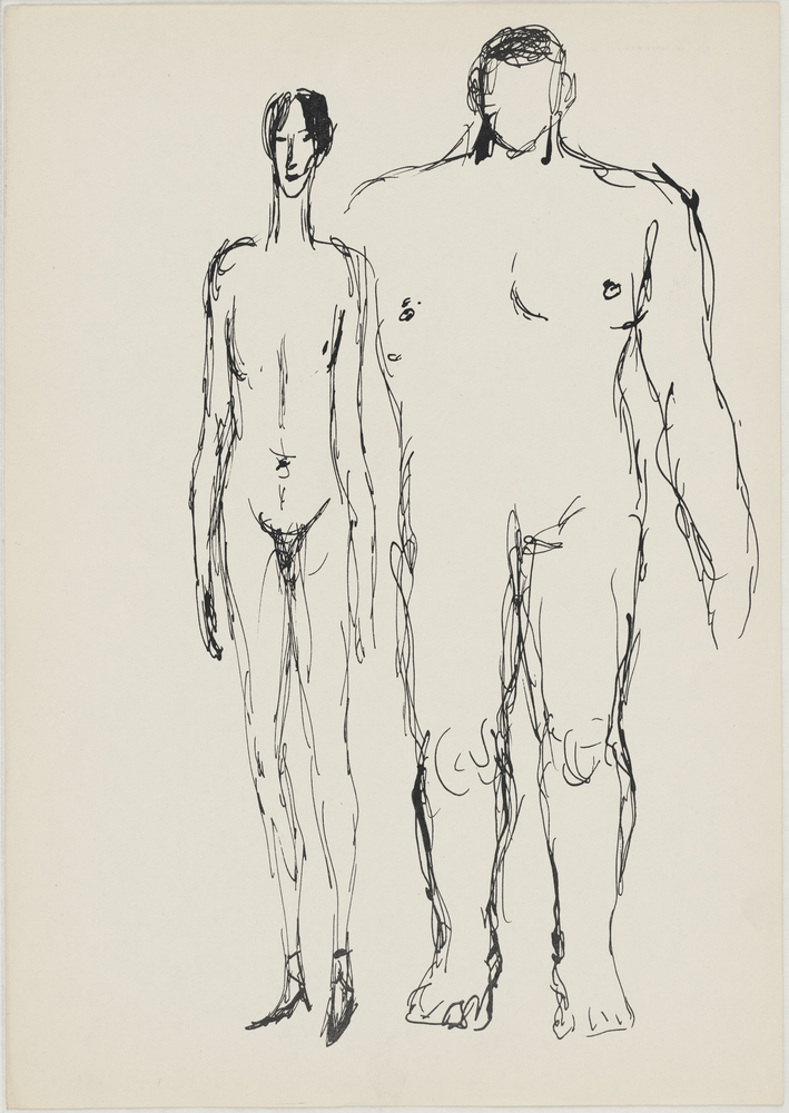 ohne Titel [Illustrative Akt - Zwei Männer] (Kulturstiftung Sachsen-Anhalt CC BY-NC-SA)