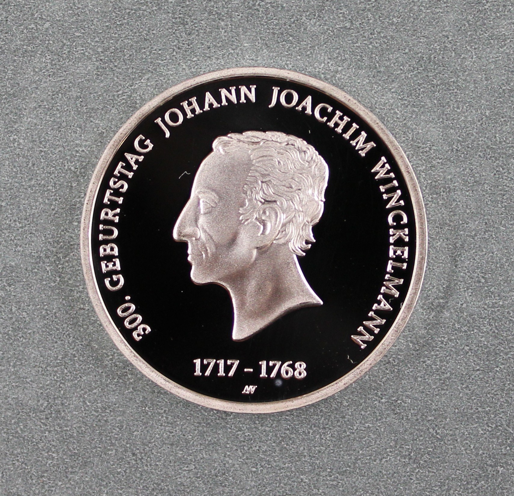 20-Euro-Sammelmünze "300. Geburtstag Johann Joachim Winckelmann" (Winckelmann-Museum Stendal CC BY-NC-SA)