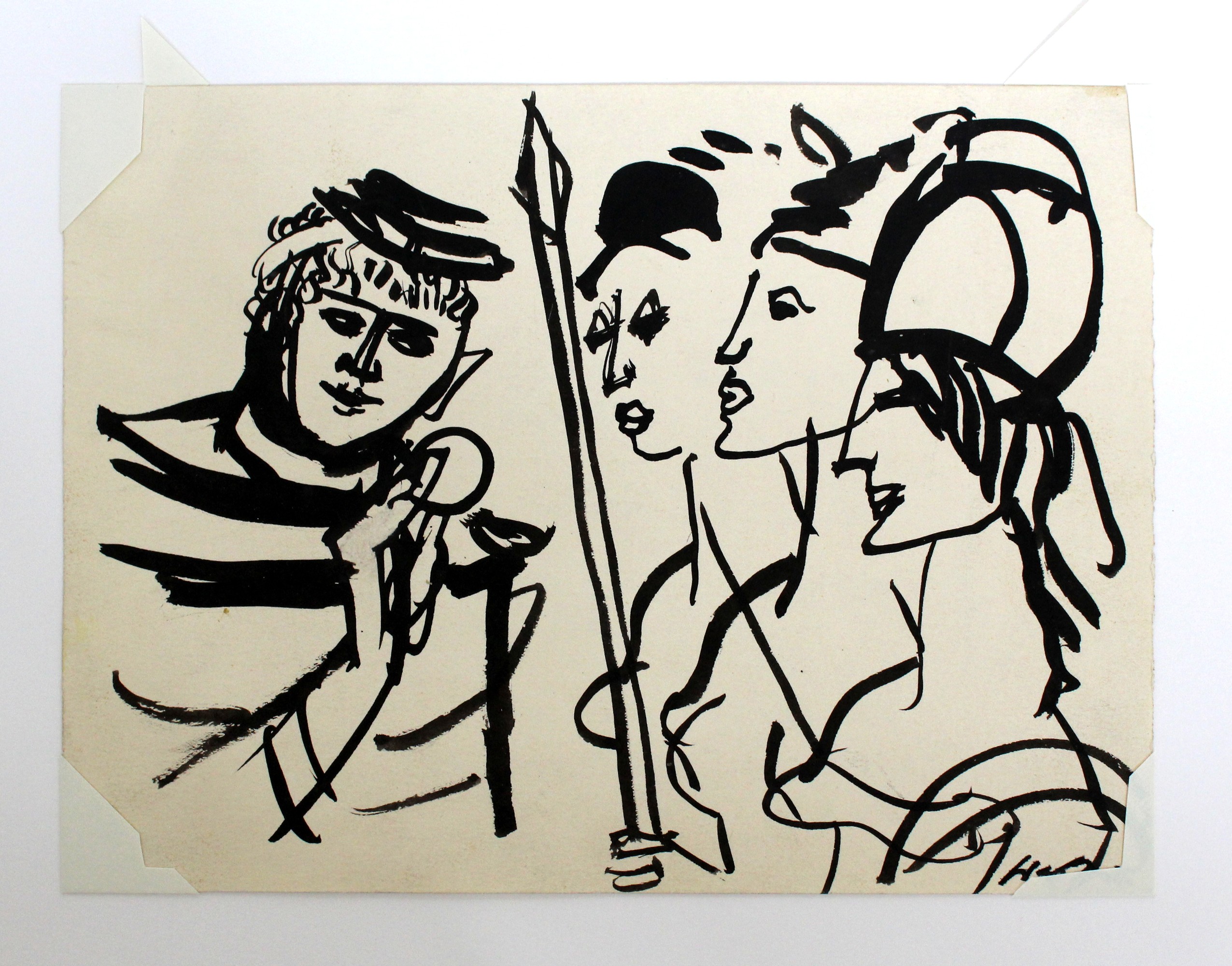 Blatt 2: Hermes und die drei Göttingen, den Apfel zeigend (Winckelmann-Museum Stendal CC BY-NC-SA)