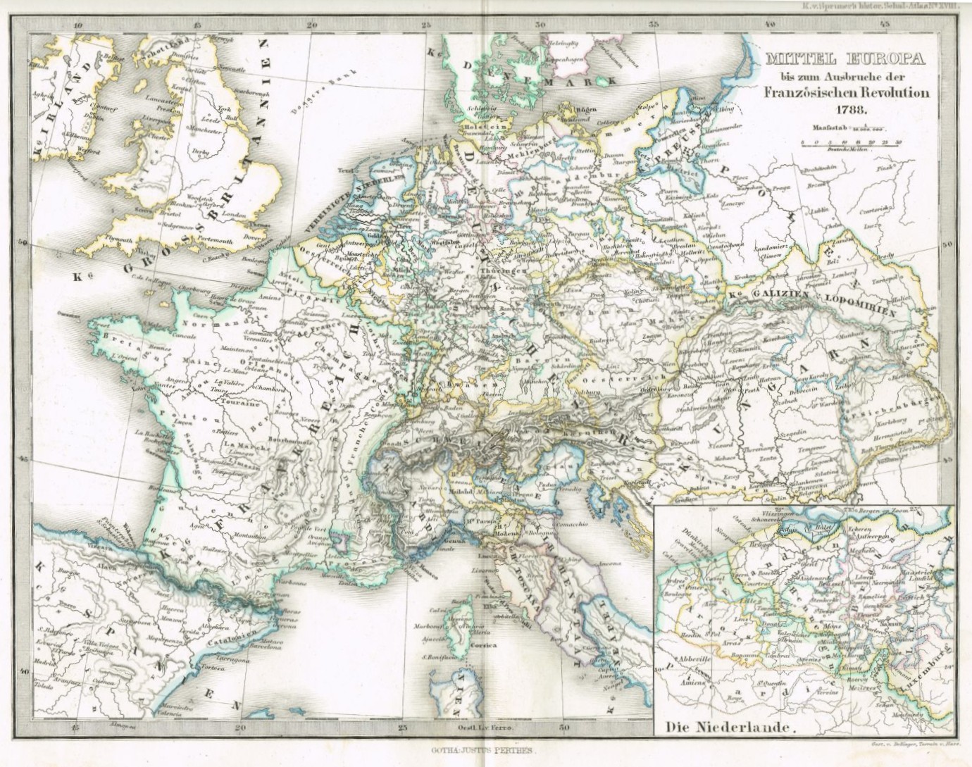 Mitteleuropa bis zum Ausbruch der Französischen Revolution 1788 (Winckelmann-Museum Stendal CC BY-NC-SA)