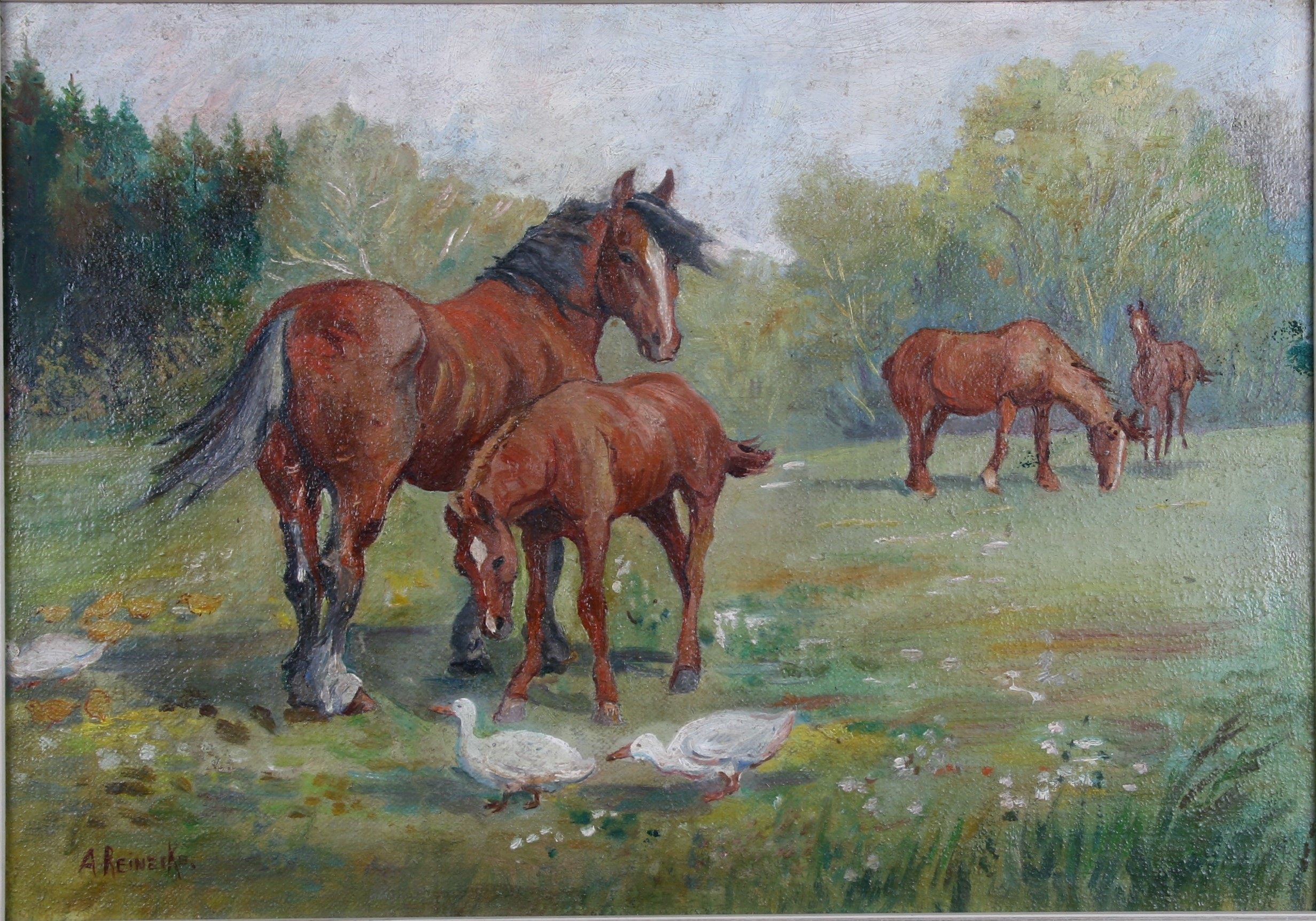 Pferde auf der Weide (Harzmuseum Wernigerode CC BY-NC-SA)