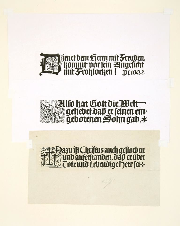 Bibeltexte mit Auszeichnungsschriften (Stiftung Christliche Kunst Wittenberg CC BY-NC-SA)