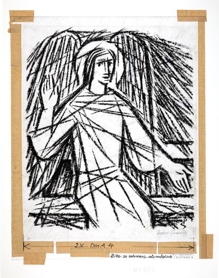 Engel am Grabesrand (Er ist wahrhaftig auferstanden) (Stiftung Christliche Kunst Wittenberg CC BY-NC-SA)