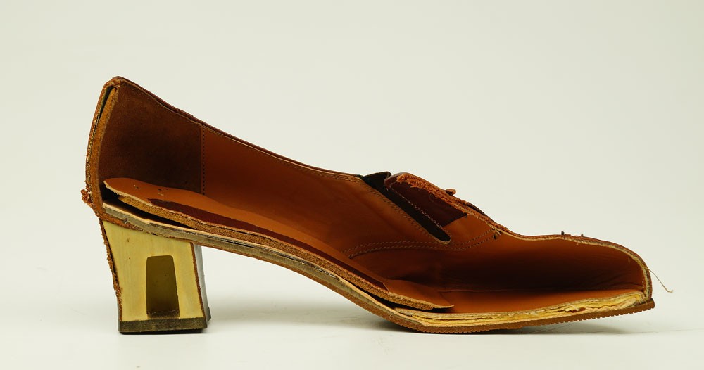 Schnittmodell eines Tessie "Sacchetto" von AFIS Shoe Fashion, 1996 (Museum Weißenfels CC BY-NC-SA)