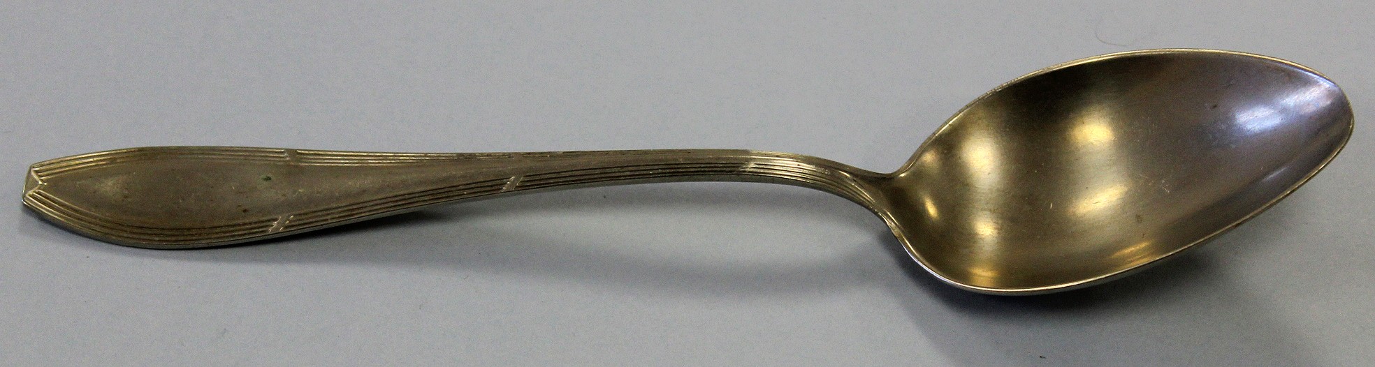 Eßlöffel, 1 Stück, mit spitzer Kelle (Museum Wolmirstedt RR-F)