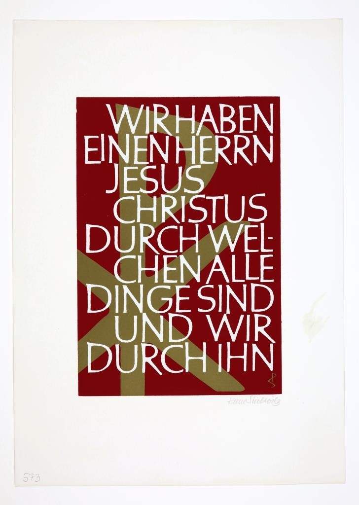 Jahresgabe: Wir haben einen Herrn Jesus Christus... (Stiftung Christliche Kunst Wittenberg CC BY-NC-SA)