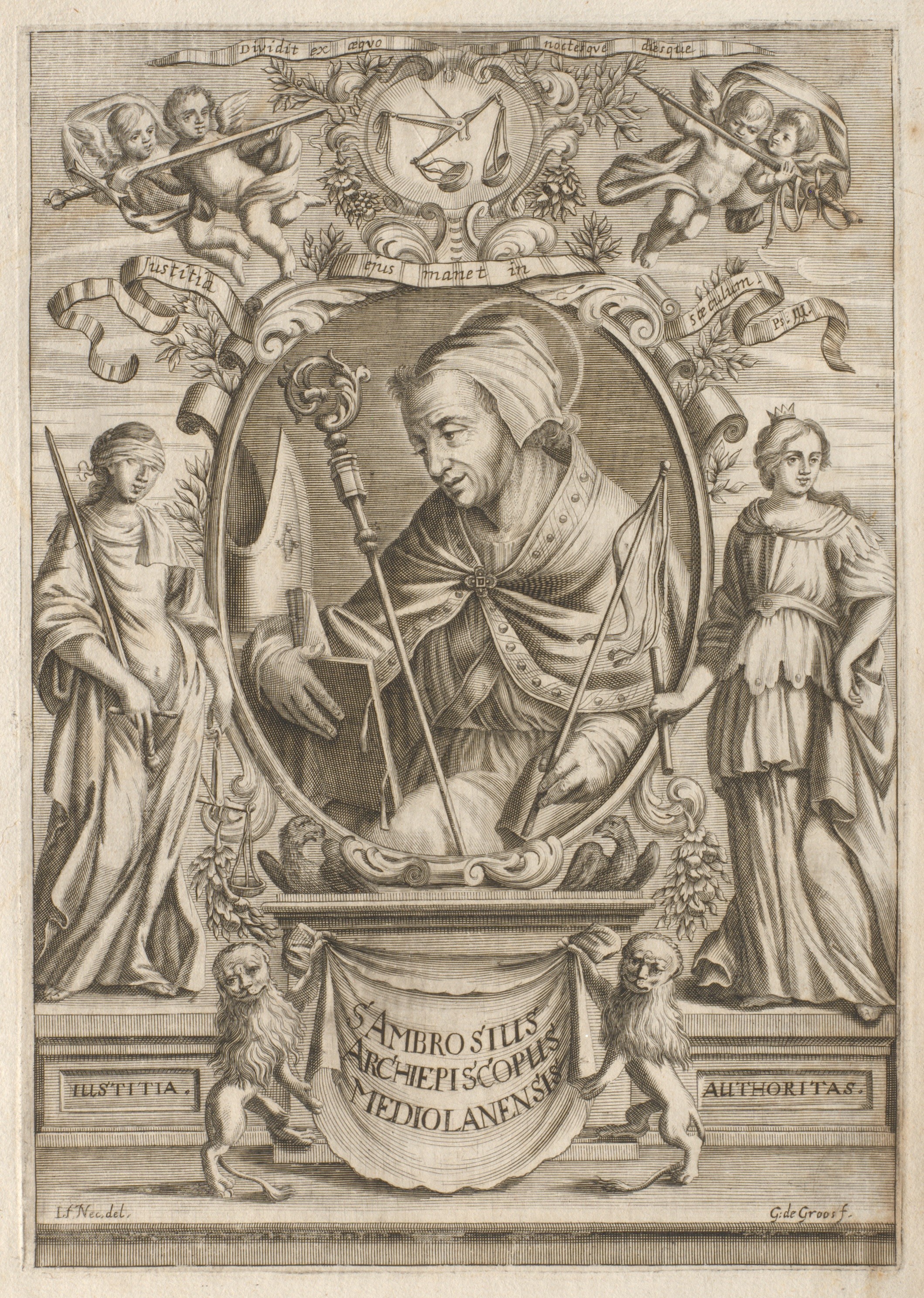 Porträt des Ambrosius von Mailand (Gleimhaus CC BY-NC-SA)