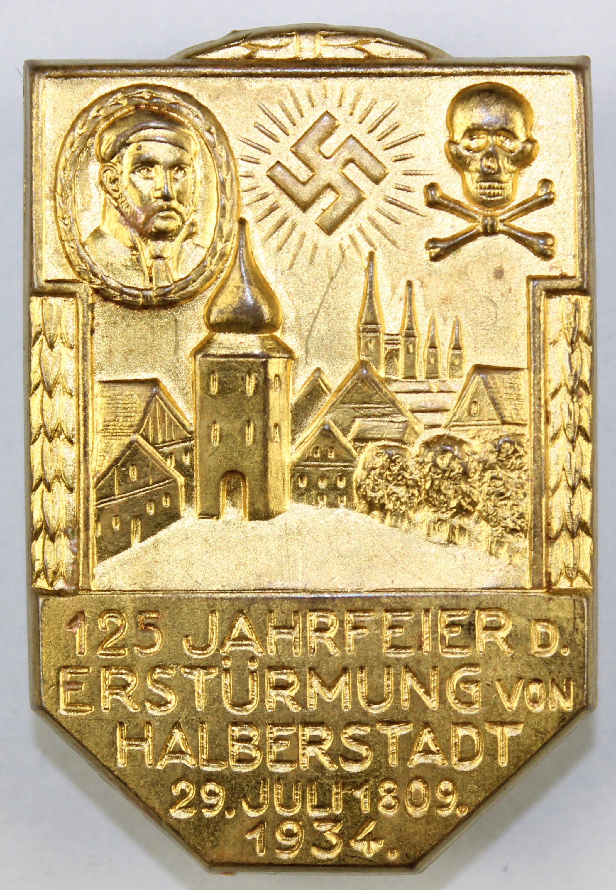 Veranstaltungsabzeichen, Halberstadt, 1934 (Museum Wolmirstedt RR-F)