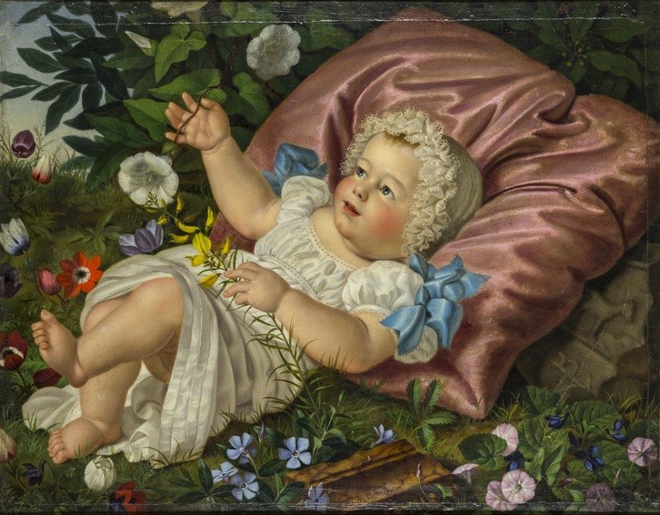 Kind unter Blumen (Kulturstiftung Sachsen-Anhalt, Punctum/Peter Franke RR-F)