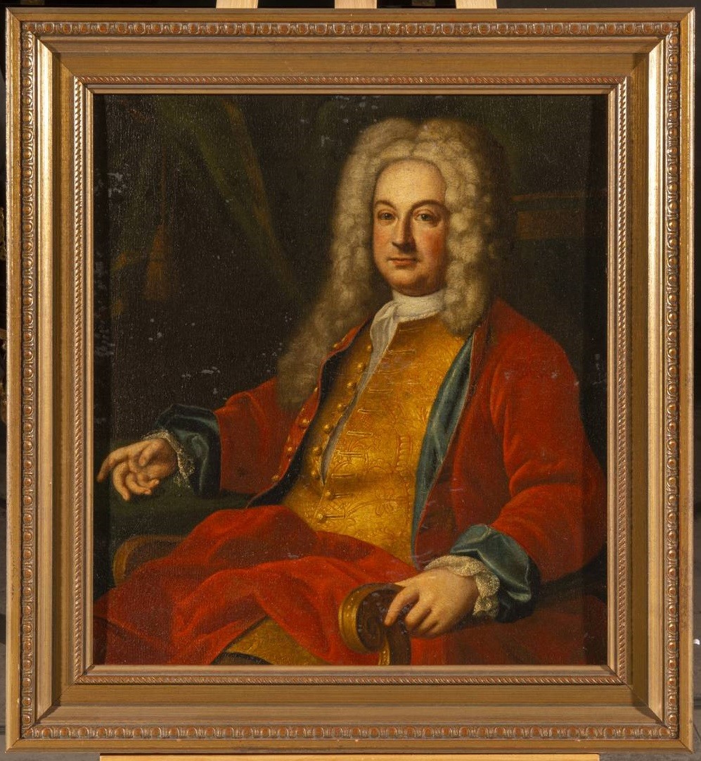 Porträt eines sitzenden Herrn mit Perücke (Georg Friedrich Händel?) (Stiftung Händel-Haus CC BY-NC-SA)