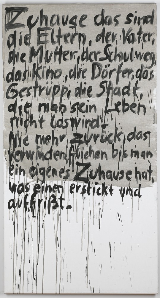 Ohne Titel [Schriftbild "Zuhause"] (Kulturstiftung Sachsen-Anhalt RR-F)