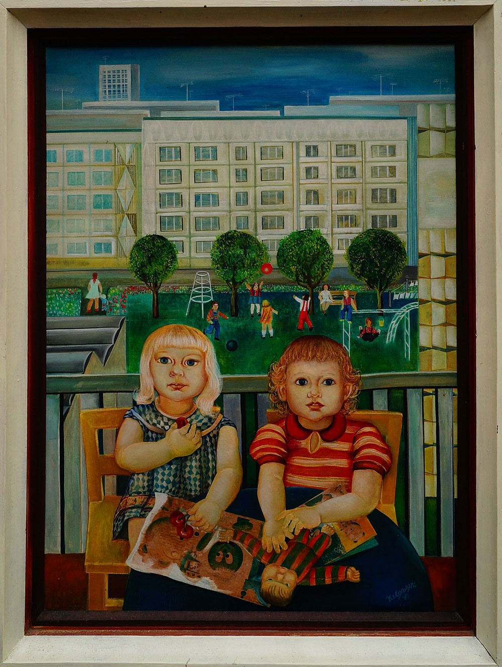 Gemälde Kinderportraits, Helga Ginevra, Helga Weidenbach, 1972 (Museum Weißenfels CC BY-NC-SA)
